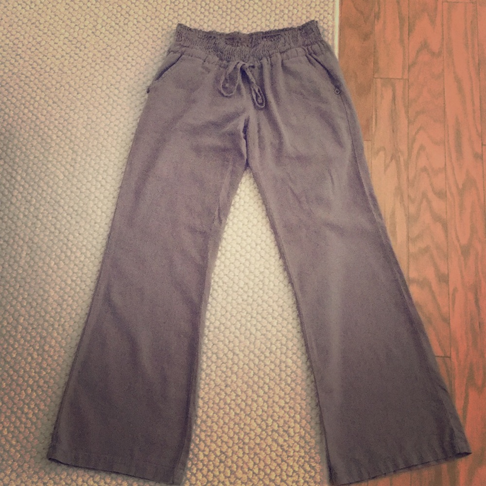 Beige, Flowy, Vacation Style Pant